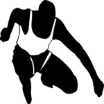 T & F - Runner 14 Clip Art