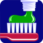 Toothbrush & Paste 2 Clip Art