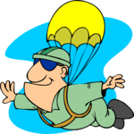 Sky Diving 24 Clip Art