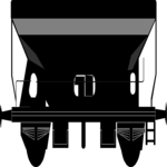 Train - Coal Car Clip Art