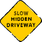 Hidden Driveway - Slow Clip Art
