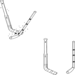 Ice Hockey - Sticks Clip Art