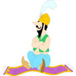 Magic Carpet & Man 2 Clip Art