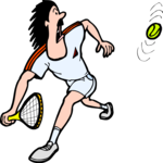 Tennis - Player 57 Clip Art