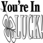 You're in Luck! Clip Art