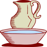 Pitcher & Bowl Clip Art