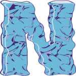 Crinkle Condensed N 1 Clip Art