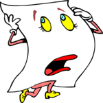 Paper - Running Scared Clip Art