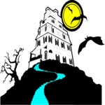 Haunted House 01 Clip Art