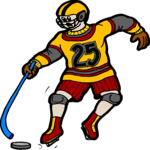Ice Hockey - Player 31 Clip Art