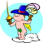 Cherub - Musketeer Clip Art