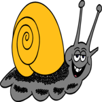 Snail - Smiling Clip Art