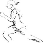 T & F - Runner 11 Clip Art