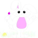 Bunny Painting Egg 2 Clip Art