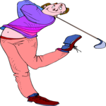 Golfer 071 Clip Art