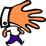 Hand-y Man Clip Art