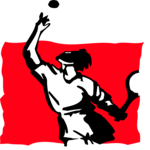 Tennis - Player 18 Clip Art