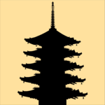 Pagoda Silhouette Clip Art