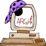 Computer Pirate 1 Clip Art