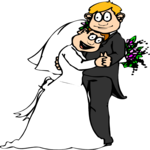 Bride & Groom 08 Clip Art