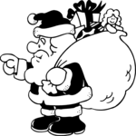 Santa & Sack 15 Clip Art