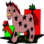 Horse & Gifts Clip Art