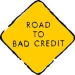 Road to Bad Credit Clip Art