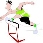 T & F - Hurdles 07 Clip Art