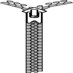 Zipper 03 Clip Art