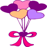 Balloons - Hearts 3 Clip Art
