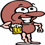 Drinking Beer Clip Art