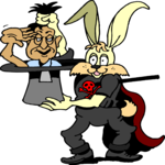 Magician - Rabbit Clip Art