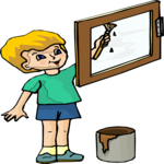 Kid Painting 4 Clip Art