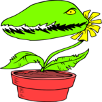 Plant - Man Eating Clip Art