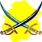 Swords - Crossed 8 Clip Art
