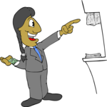 Man Pointing 3 Clip Art