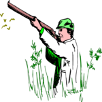 Hunter Shooting 4 Clip Art