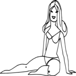 Bikini Woman 11 Clip Art