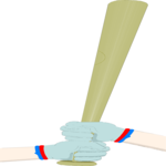 Batter's Hands Clip Art