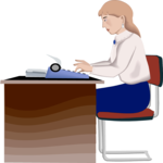 Typing 2 Clip Art