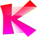 Sleek Normal K Clip Art