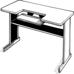 Computer Table Clip Art