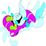 Rain Drop Rafting Clip Art