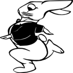 Bunny Running 2 Clip Art
