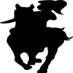 Horse & Rider 2 Clip Art