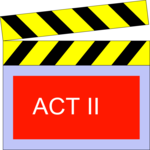 Clapboard - Act II Clip Art