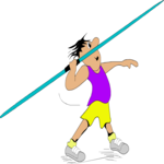 T & F - Javelin 05 Clip Art