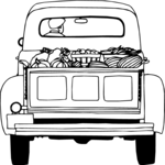 Truckload of Food Clip Art