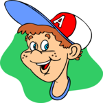 Baseball - Player 19 Clip Art