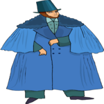Victorian Man in Overcoat